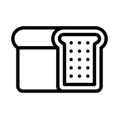 birthday or new born baby related fresh and healthy bread vectors in lineal style,