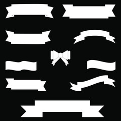 set of vector ribbons
