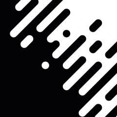 Seamless vector abstract transition of two colors. Rounded lines blended in. Looks like dipping paint or rain. Black and white contrast