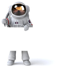 Fun astronaut - 3D Illustration