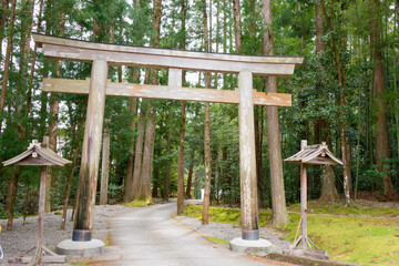 Kumano Hongu Taisha in Tanabe, Wakayama, Japan. It is part of the 