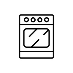 Stove line icon. Oven symbol