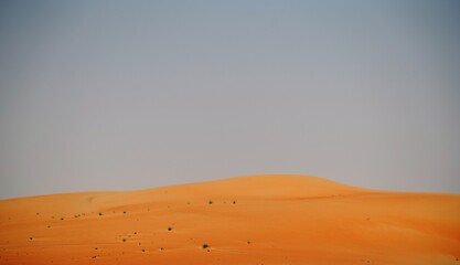 sand dunes in liwa desert uae