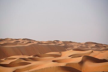 Fototapeta na wymiar sand dunes in Arabic desert