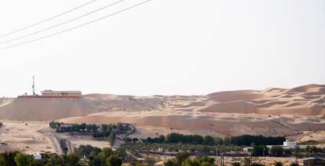 arabian village in sandy  canyon