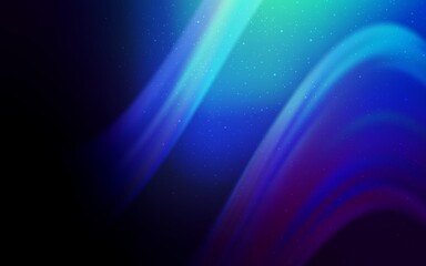 Dark BLUE vector texture with milky way stars. Space stars on blurred abstract background with gradient. Best design for your ad, poster, banner.