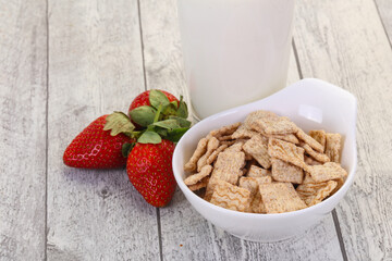 Wheat flakes for breakfast