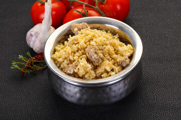 Bulgur with meat