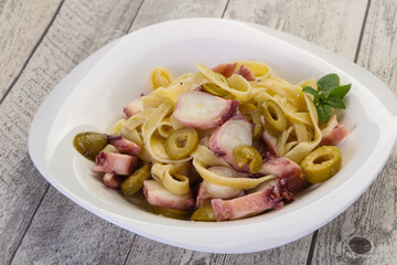 Pasta with octopus
