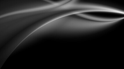 Abstract dark grey smoke waves background