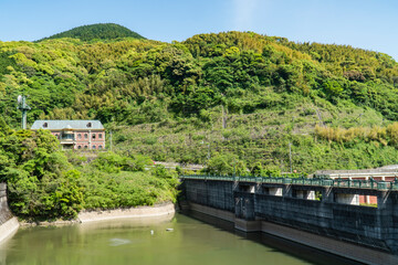 長崎市新西山ダム（西山高部水源池）　長崎市の風景