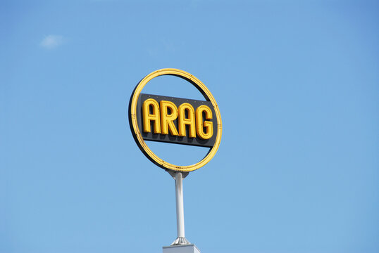 Dusseldorf, North Rhine-Westphalia / Germany - July 15, 2007: Headquarters of ARAG SE in Dusseldorf, Germany - ARAG is a European insurance group