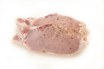 Raw pork meat steak for grill