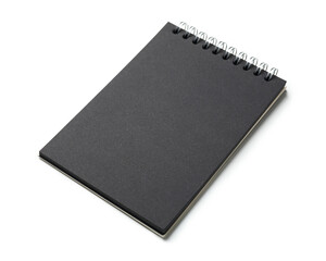 Stylish notebook on white background
