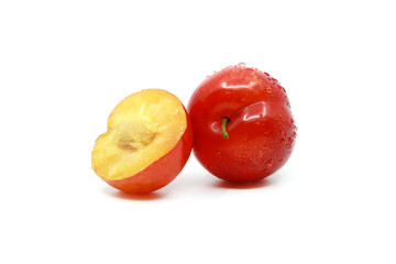 fresh and delicious plums