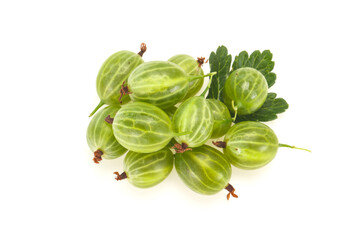 Fresh ripe green sweet gooseberry