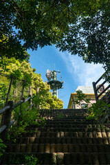 Obraz premium 長崎市西山ダム（西山高部水源池）管理棟 長崎市の風景