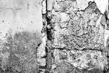 Obraz premium Texture, wall, concrete, it can be used as a background. Wall fragment with scratches and cracks