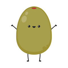 Olive pickled vector. Olive pickled character design. wallpaper.