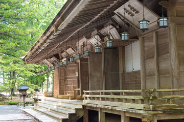 Kongobuji Temple in Koya, Wakayama, Japan. Mount Koya is UNESCO World Heritage Site- Sacred Sites and Pilgrimage Routes in the Kii Mountain Range.