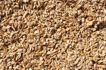 background - huge pile of wood chips