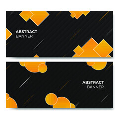 Orange and black Abstract Banner design. Design web banner template. design banner template good for company or business