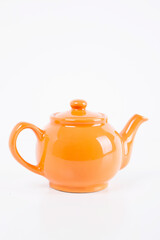 Orange Tea Pot