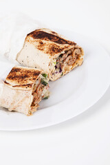 Chicken Wrap on plate