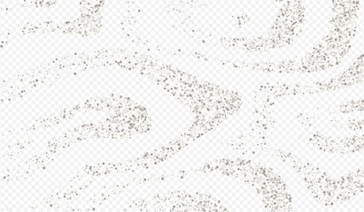 White Sequin Anniversary Transparent Background. 