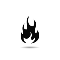 Fire Icon with shadow