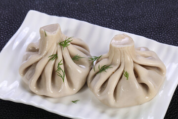 Caucasian traditional Khinkali
