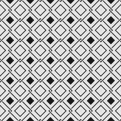 Seamless abstract geometric pattern of tile. With elements of weave and rhombuses.