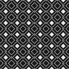 Seamless abstract geometric pattern of tile. With elements of weave and rhombuses.