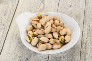Pistachio nuts heap