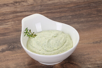 Cottage cream snack with herbs