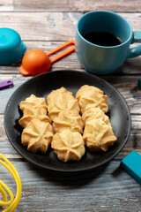 butter cookies homemade in dish