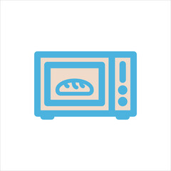 microwave icon flat vector logo design trendy