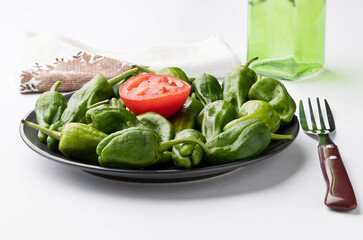 Pimientos del Padrón. Asturias, España, Europa