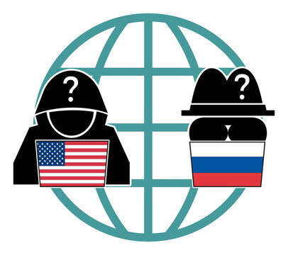 USA and Russia in competition on spying political and economic secrets.