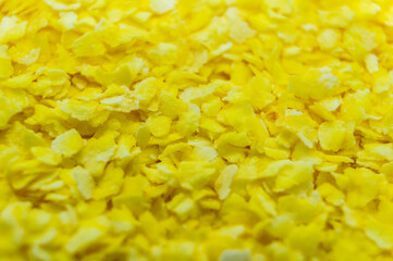 Corn flakes flour texture closeup