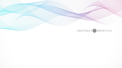 Abstract background wave design. Banner of your website. Vector illustration.