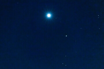 Large bright object in the night sky (Venus)