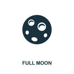 Full Moon icon. Simple element from well sleep collection. Creative Full Moon icon for web design, templates, infographics and more