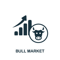 Bull Market icon. Simple element from business management collection. Creative Bull Market icon for web design, templates, infographics and more