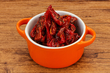 Dried tomato with olive oil
