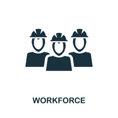 Workforce icon. Simple element from business management collection. Creative Workforce icon for web design, templates, infographics and more