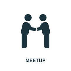 Meetup icon. Simple element from business management collection. Creative Meetup icon for web design, templates, infographics and more