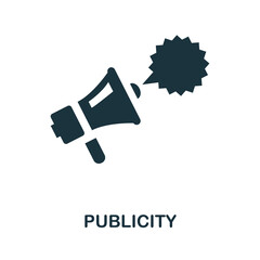 Publicity icon. Simple element from business management collection. Creative Publicity icon for web design, templates, infographics and more