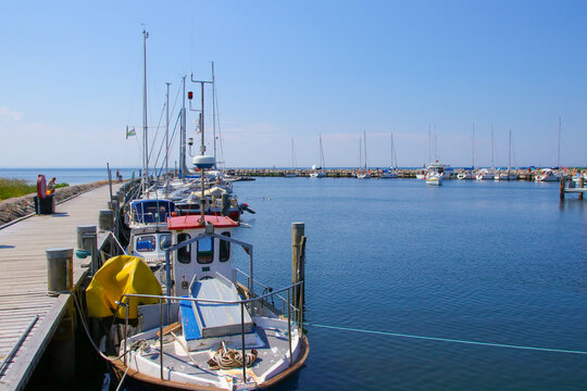 The port of Timmendorf on baltic sea island Poel -  Germany