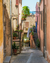 Fototapeta na wymiar Scenic sight in the village of Civitella d'Agliano, Province of Viterbo, Lazio, Italy.